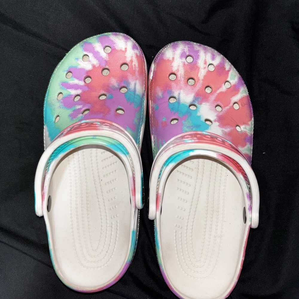 Tye Dye Crocs